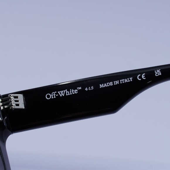 Off-White OERI13I JACKSON 1307 Sunglasses Black Square Frame, Grey Lenses - Picture 7 of 10